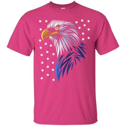 Usa Eagle Flag Stars T-shirt Tribal Style T-shirt Heliconia