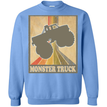 Vintage Big Size Truck Tee Retro Monster Truck T Shirt Carolina Blue