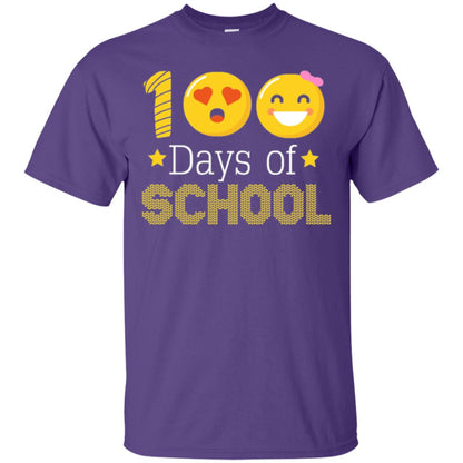 Teacher T-shirt 100 Days Of School T-shirt Purple
