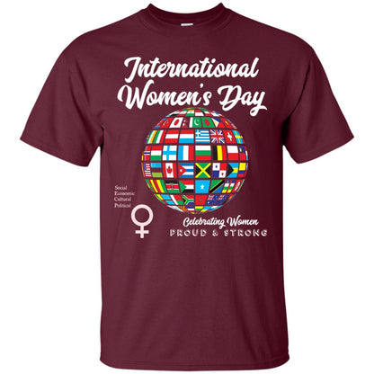 International Women_s Day T-shirt Maroon