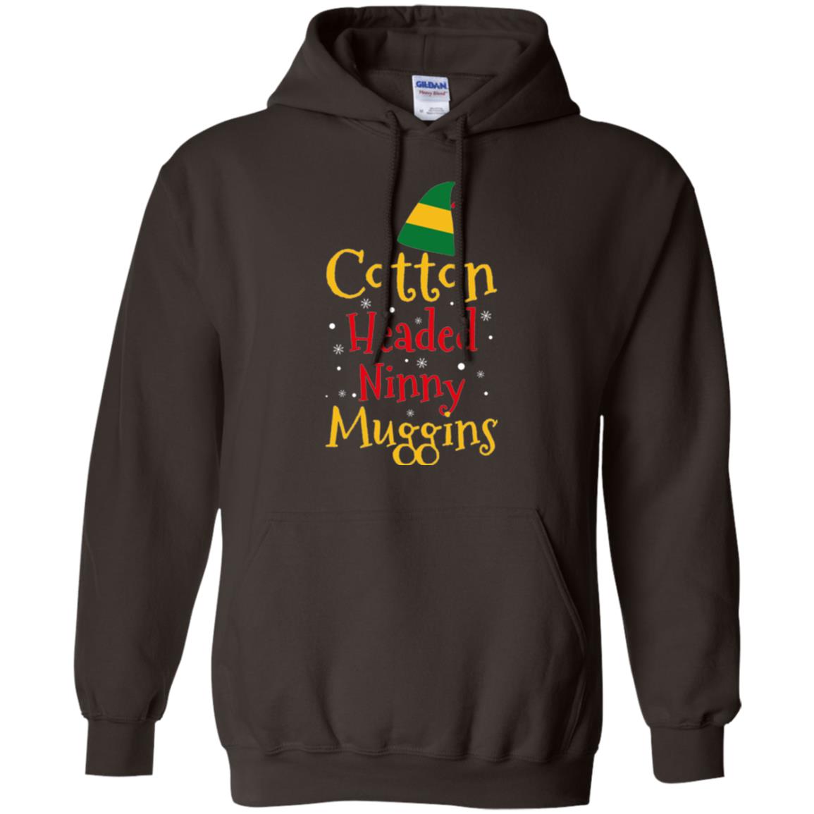 Funny Elf T-shirt Cotton Headed Ninny Muggins Dark Chocolate