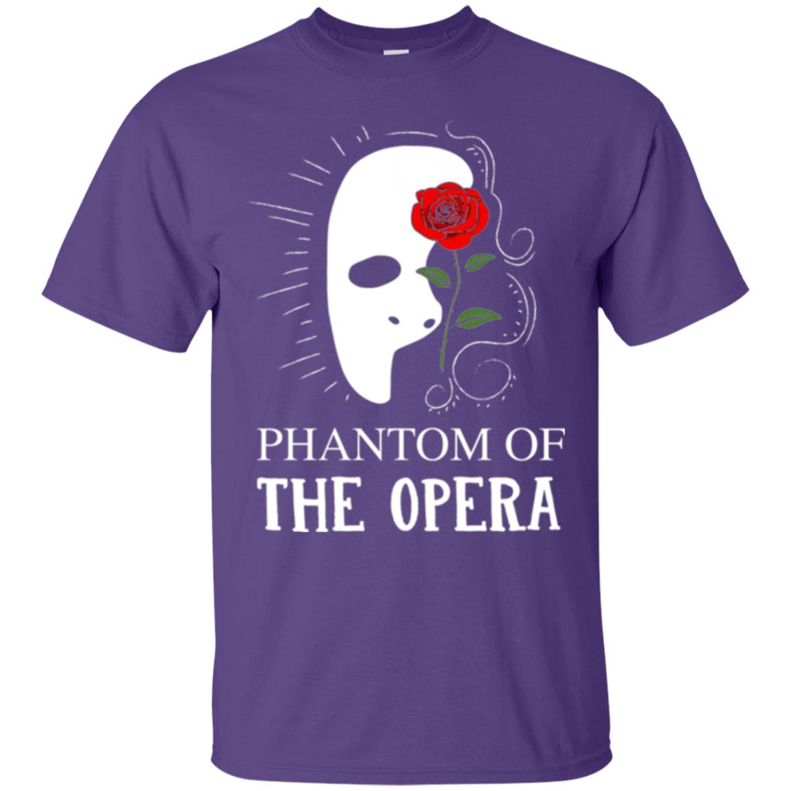 Phantom And The Opera Roses T-shirt Purple