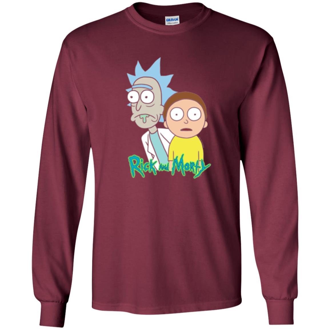Film T-shirt Rick And Morty Stunned Maroon