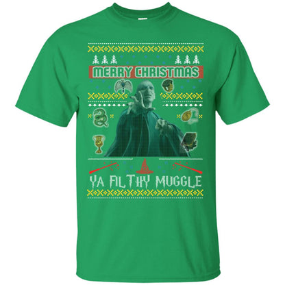 Merry Christmas Ya Filthy Muggle Harry Potter Fan T-shirtG200 Gildan Ultra Cotton T-Shirt