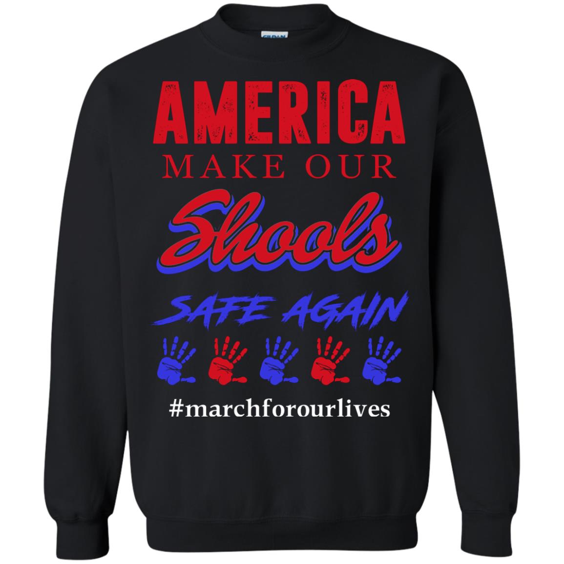 America Make Our Schools Safe Again Black