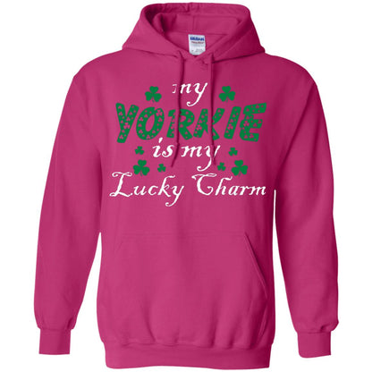 My Yorkie Is My Lucky Charm Saint Patrick's Day Shirt For Yorkie Lover Heliconia