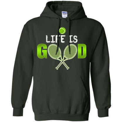 Tennis Lovers T-shirt Life Is Good Forest Green