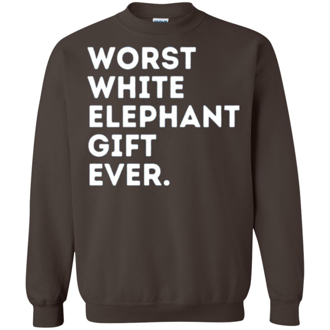 Best Worst White Elephant T-shirt Dark Chocolate