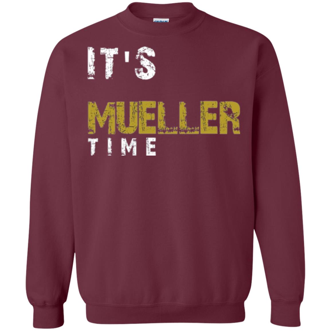 Anti Trump Resist T-shirt It_s Mueller Time Maroon