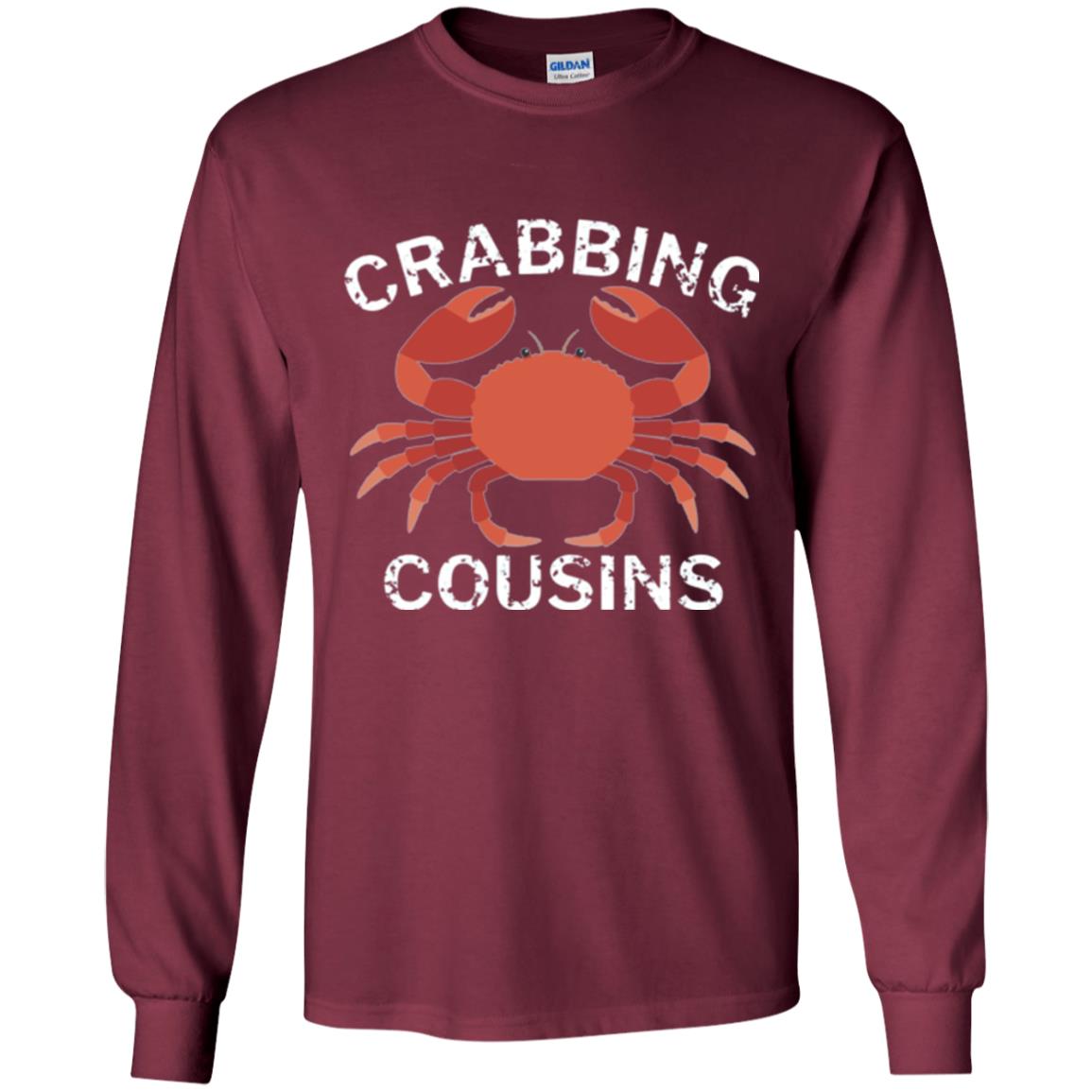 Fishing Lovers T-shirt Crabbing Cousins Maroon