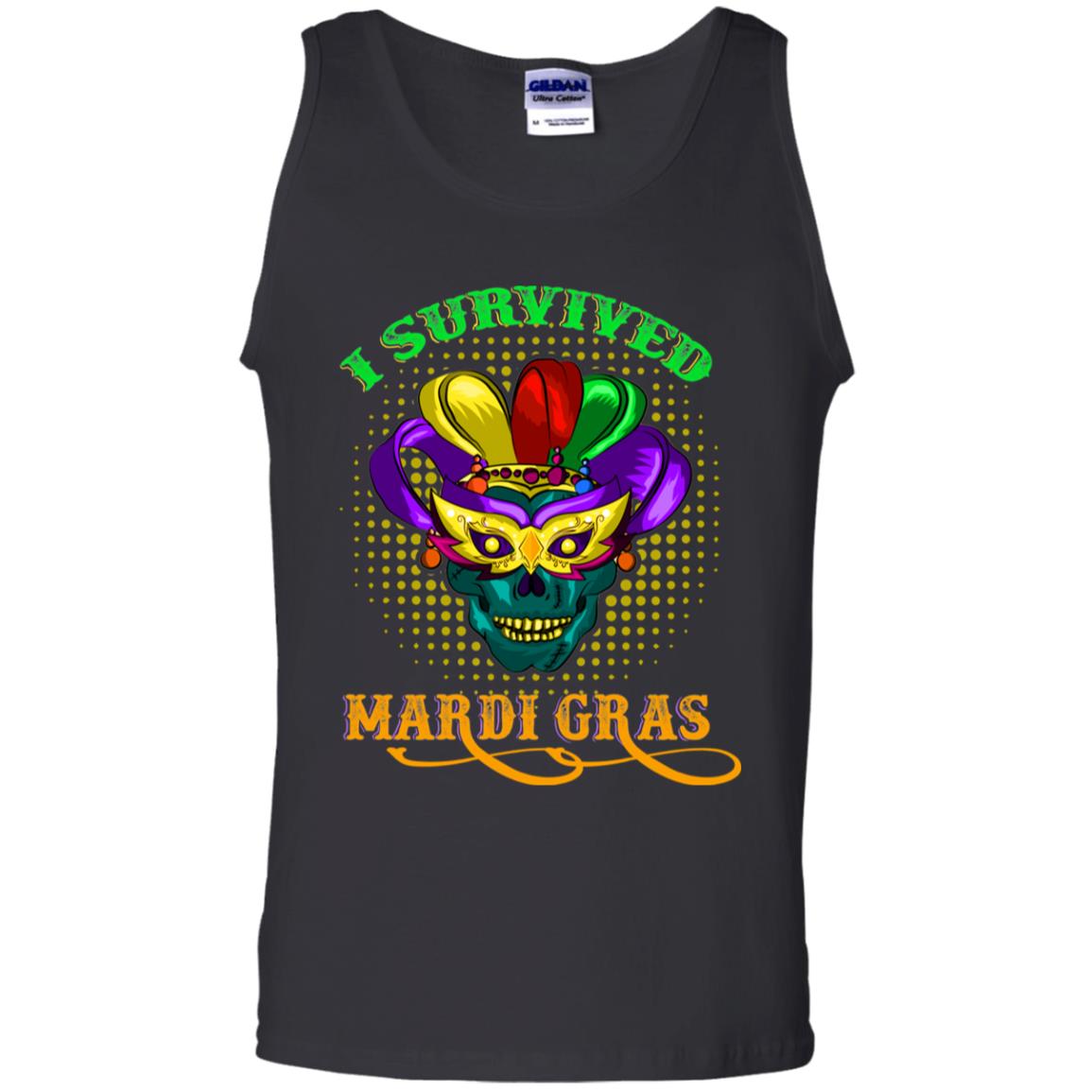 I Survived Mardi Gras Shirt Black