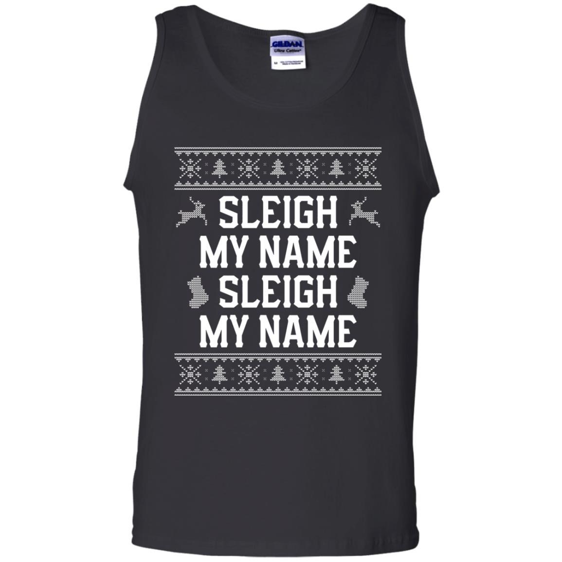 Christmas T-shirt Sleigh My Name Black