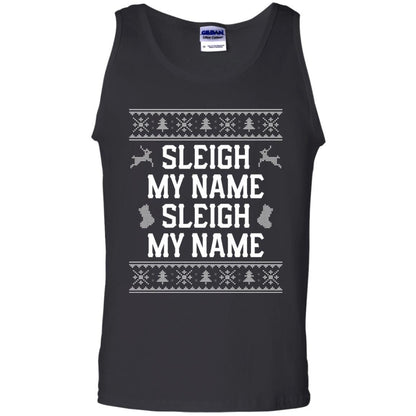 Christmas T-shirt Sleigh My Name Black