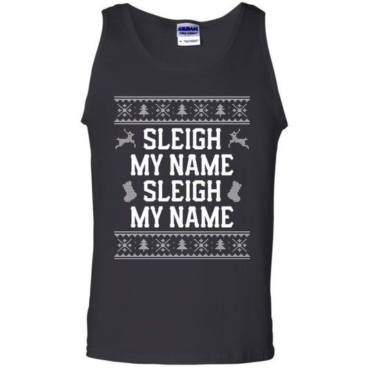Christmas T-shirt Sleigh My Name Black