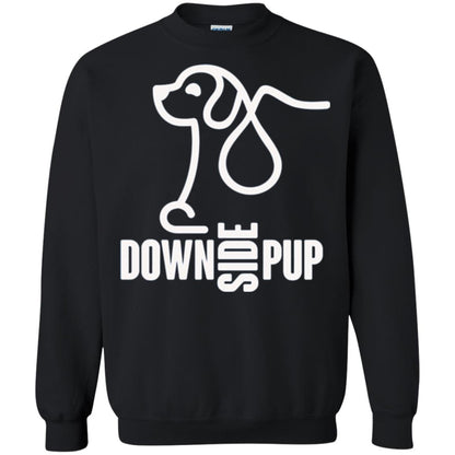 Dog Lover T-shirt Down Side Pup T-shirt Black