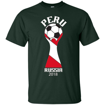Football Lovers T-shirt Peru Russia 2108 Forest Green