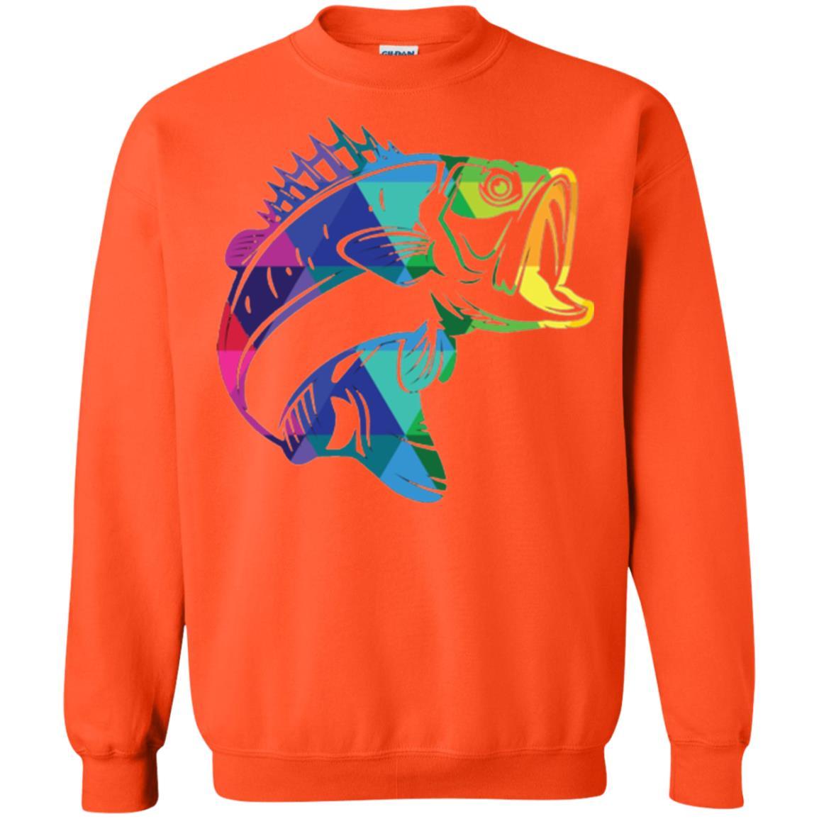 Fisherman T-shirt Fish For Bass Orange