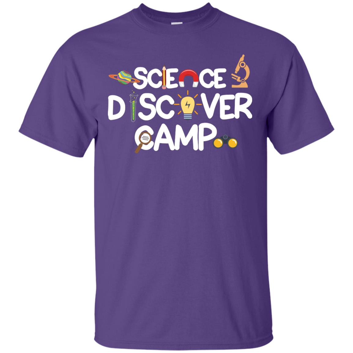 Science Discover Camp Summer Trip Shirt Purple