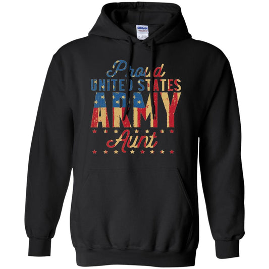 Proud United States Army Aunt Us Shirt Black