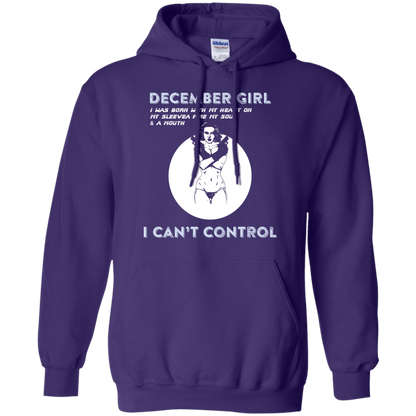 December Girl I Was Born With My Heart T-shirt Purple