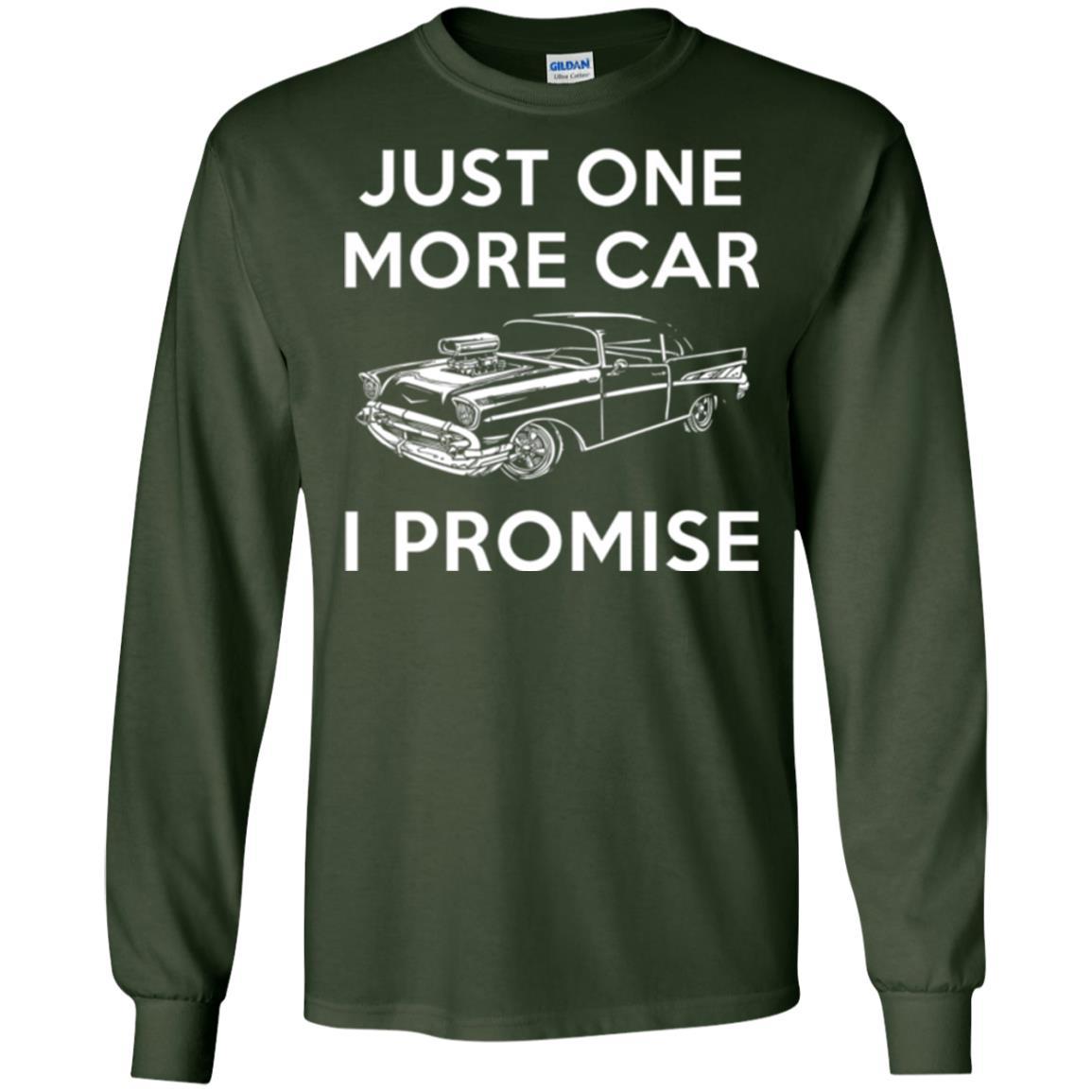 Car Lover T-shirt Just One More Car Forest Green