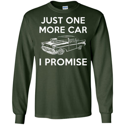 Car Lover T-shirt Just One More Car Forest Green