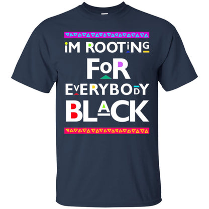 Human Rights T-shirt I_m Rooting For Everybody Black Navy