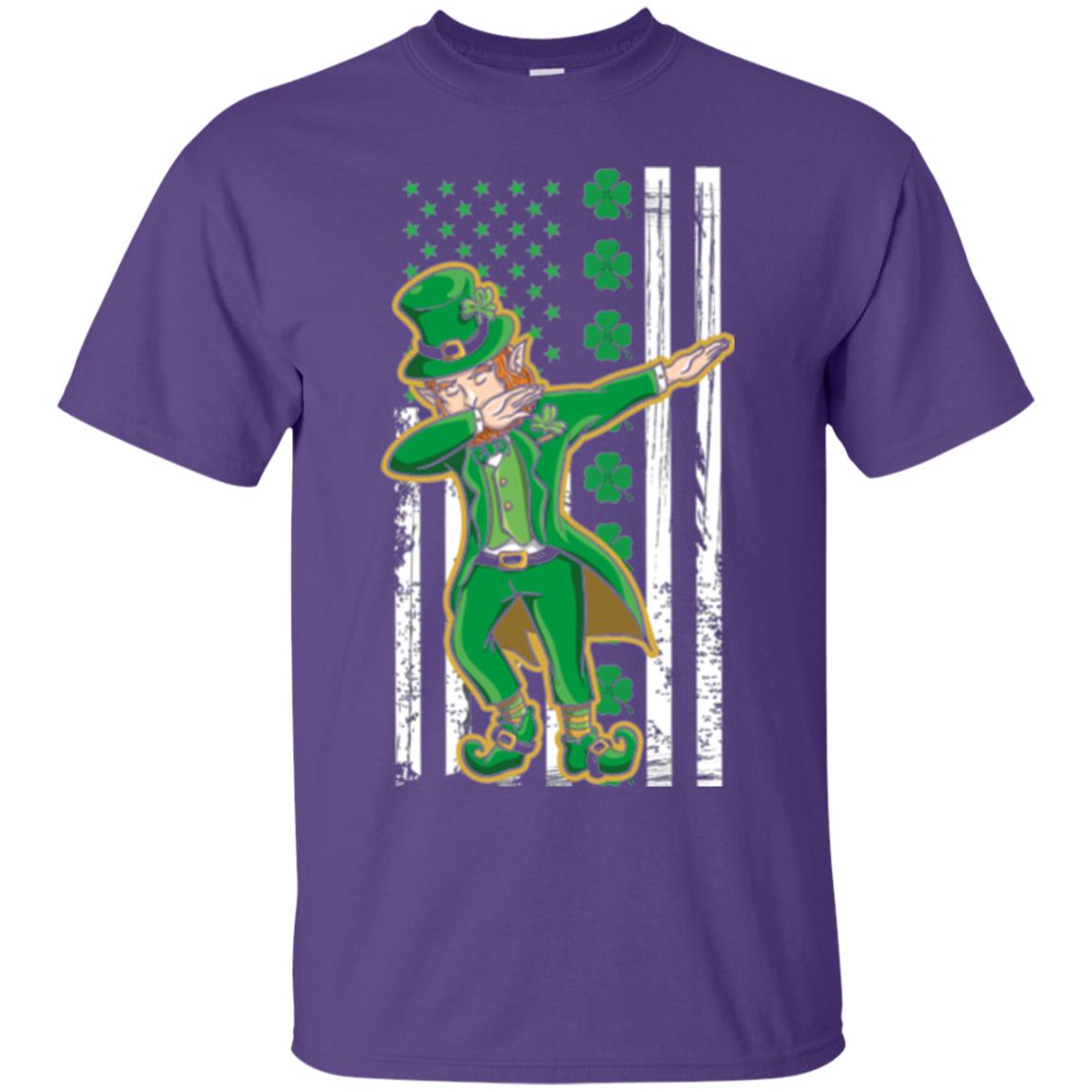 Dabbing Leprechaun St. Patrick's Day T-shirt Purple