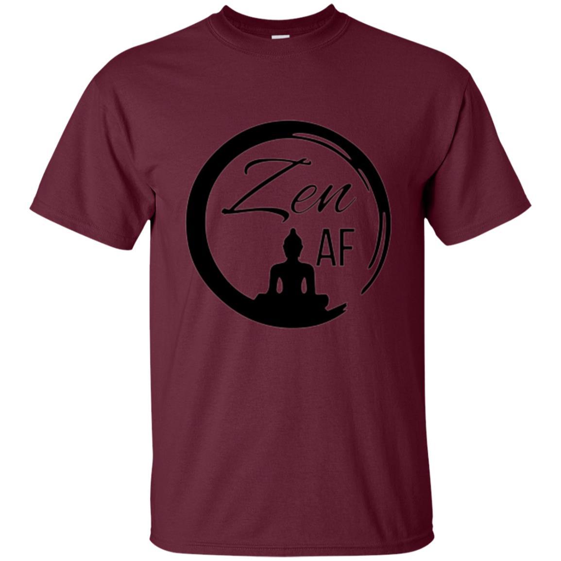 Zen Af Yoga Graphic T-shirt Maroon