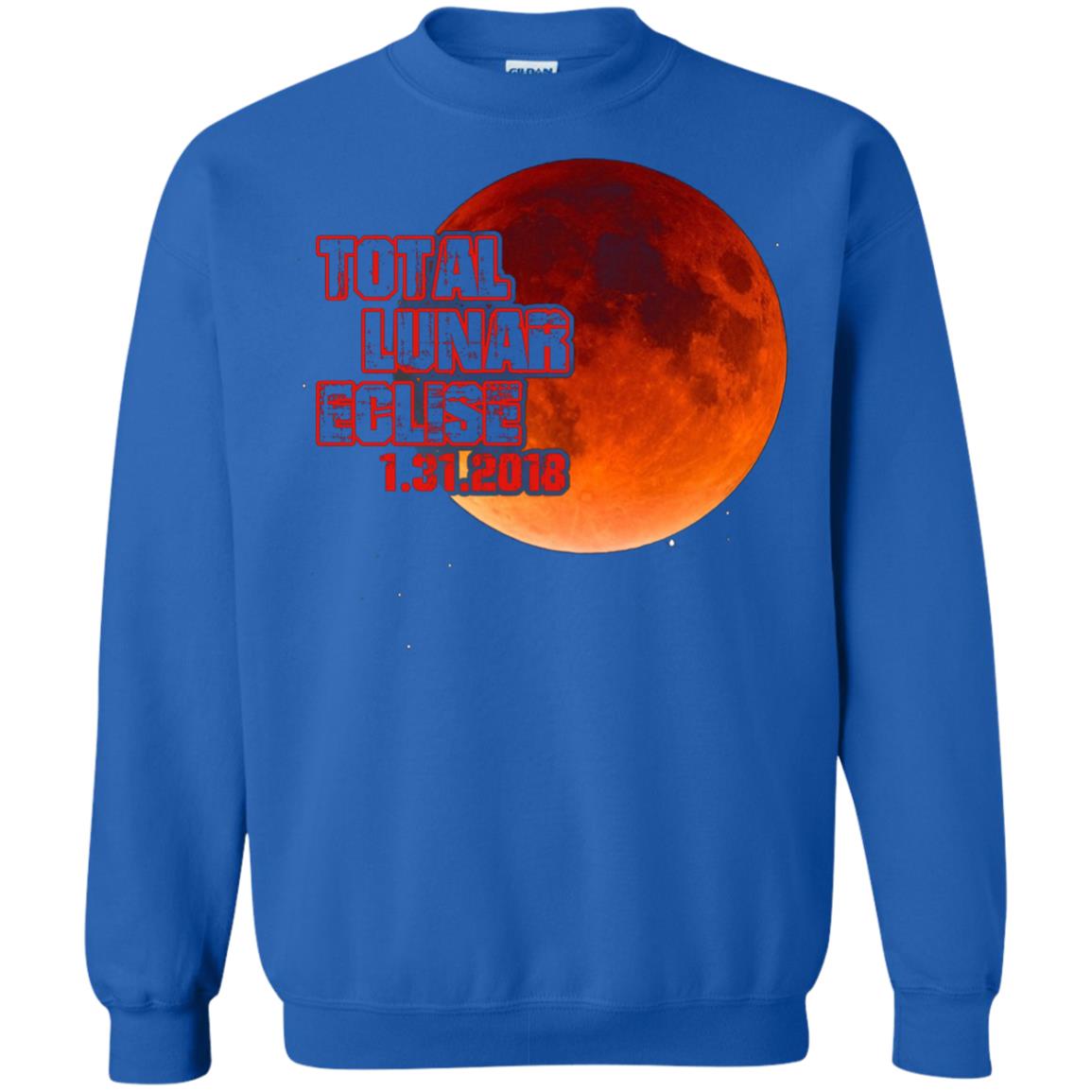 Blood Moon T-shirt Total Lunar Eclipse 1.31.2018 Royal