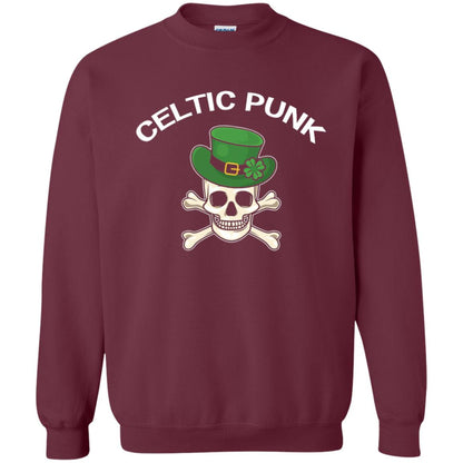 Celtic Punk Rock Irish St. Patrick_s Day T-shirt Maroon