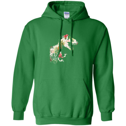 Dinosaur T-shirt Floral Tropical Hawaiian Pattern T Rex Irish Green