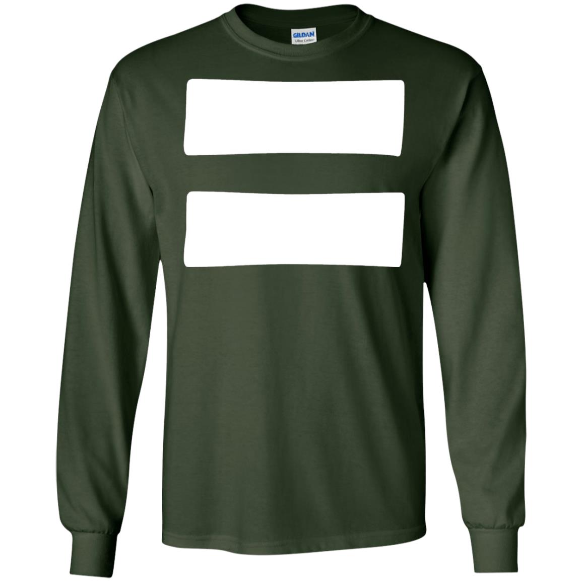 Equals Sign T-shirt Equality Symbol Feminism Forest Green