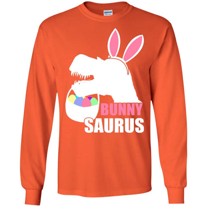 Bunnysaurus Easter Dinosaur Lover Shirt Orange