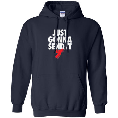 Snowmobile T-shirt Just Gonna Send It T-shirt Navy