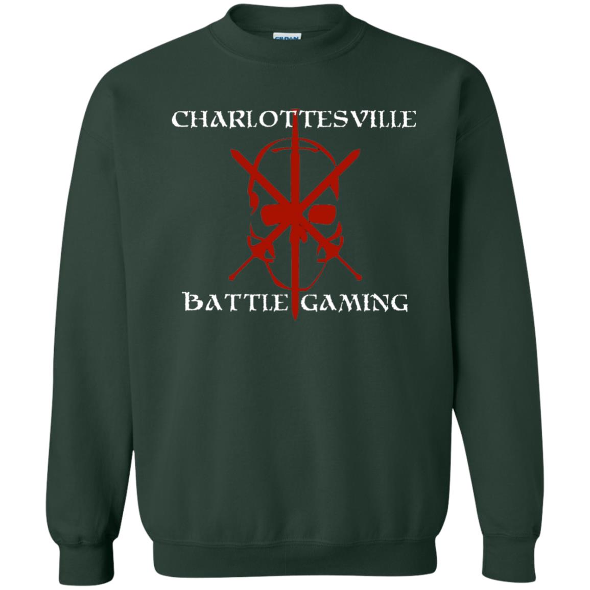 Charlottesville Battle Gaming Gamer T-shirt Forest Green