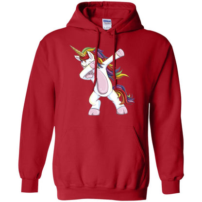 Dabbing Unicorn T-shirt Red