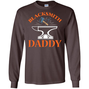 Blacksmith Daddy Happy Father's Day ShirtG240 Gildan LS Ultra Cotton T-Shirt