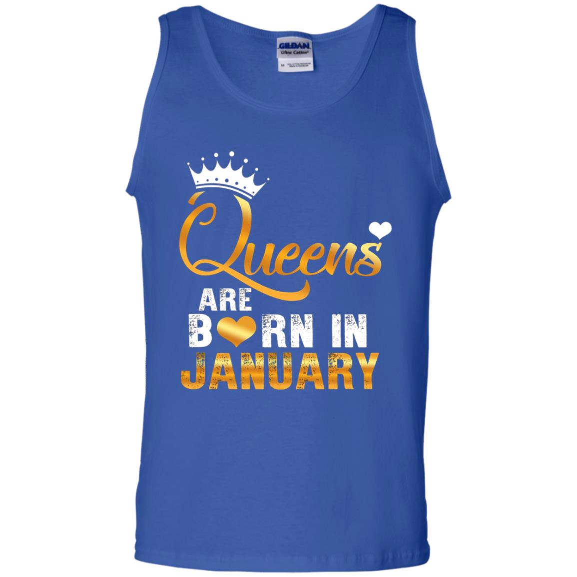 Birthday T-shirt Queens Are Born Iin January Royal