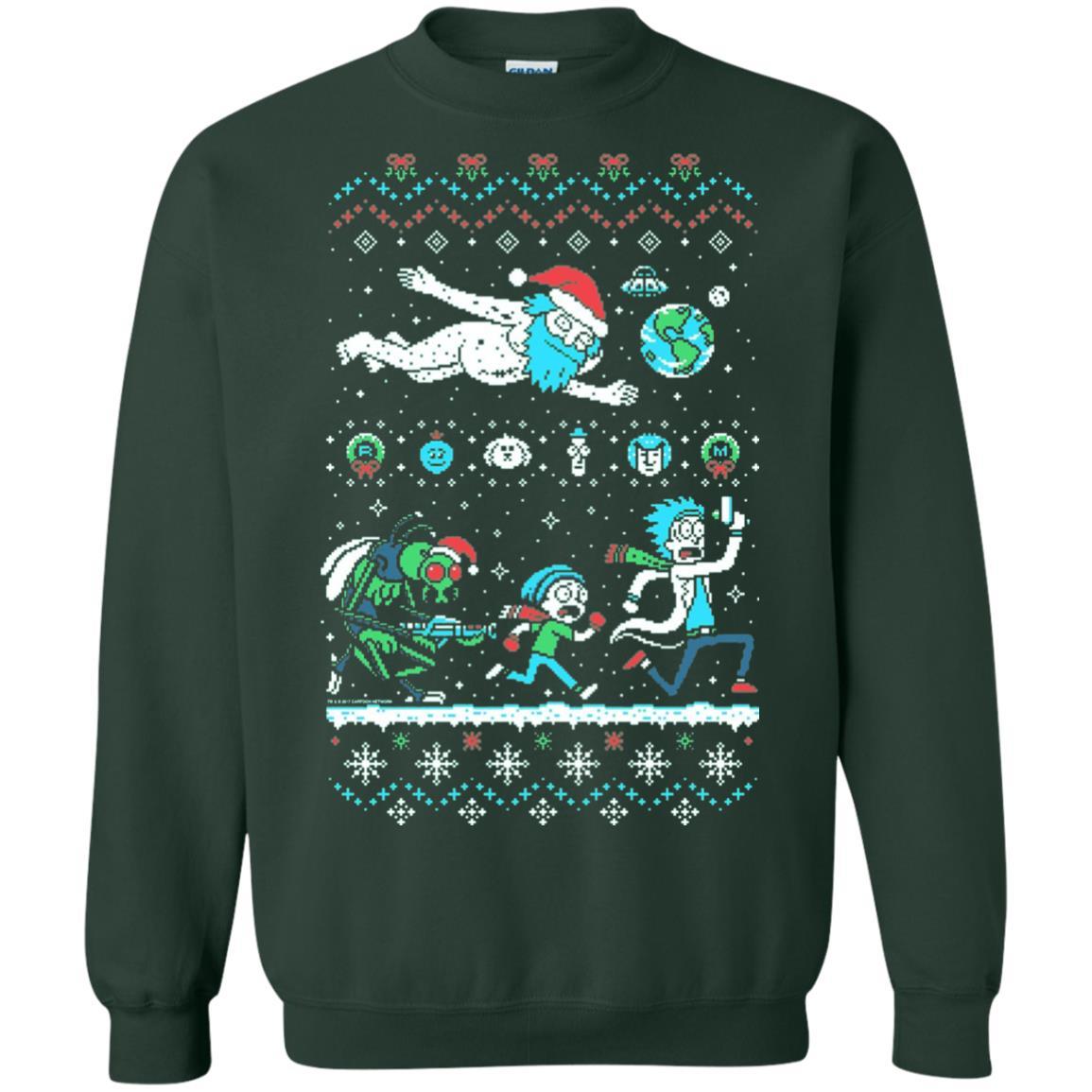 Rick And Morty T-Shirt Forest Green