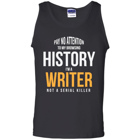 Writer T-shirt I'm A Writer Not A Serial Killer Black