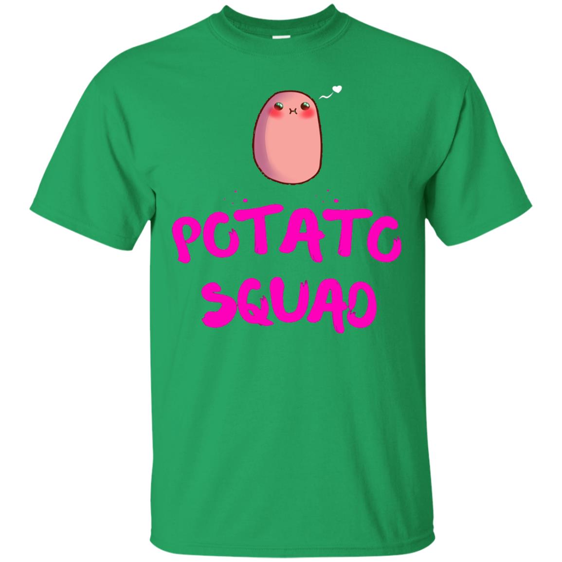 Cute Potato Squad T-shirt I Love Potato Irish Green