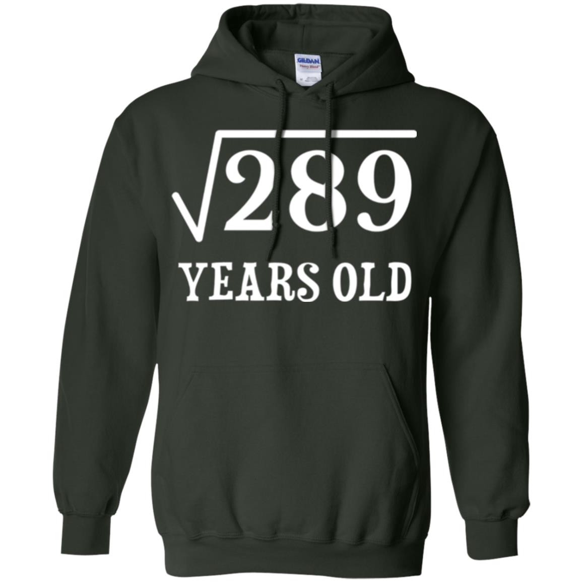 Brithday T-shirt Square Root Of 289 Forest Green