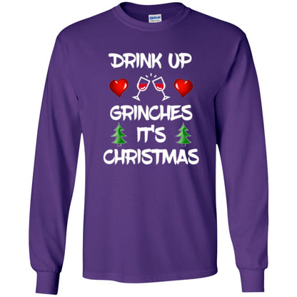Christmas T-shirt Drink Up Grinches It_s Christmas Purple