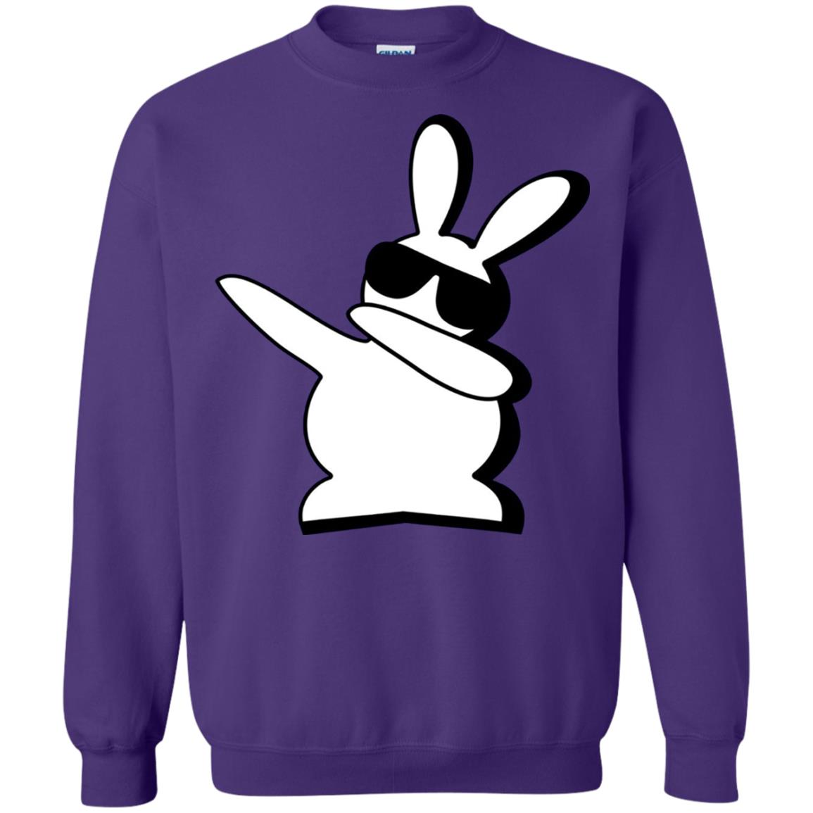 Dabbing Hip Hop Bunny Easter Dab Rabbit Dance T-shirt Purple