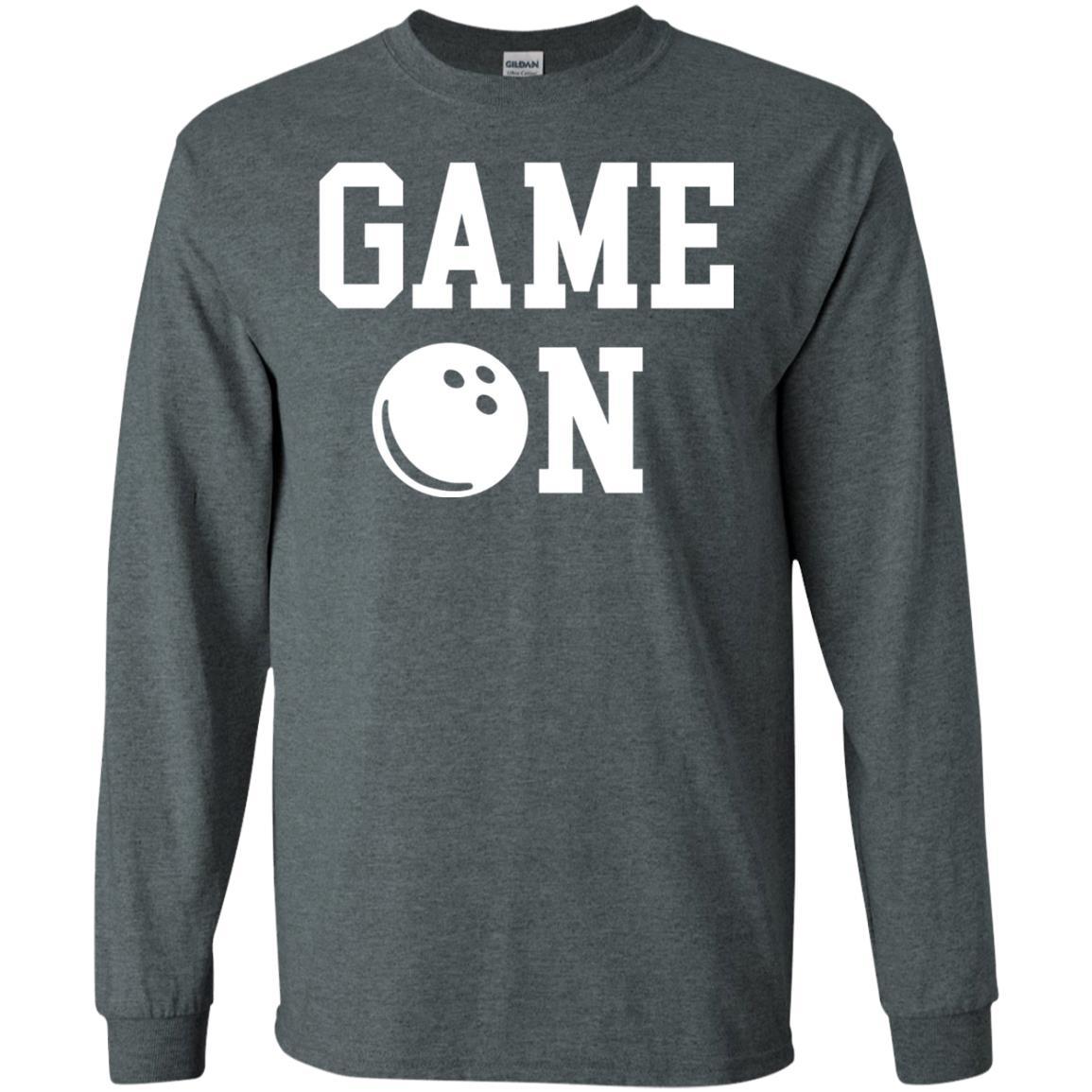 Bowler T-shirt Game On Bowling T-shirt Dark Heather