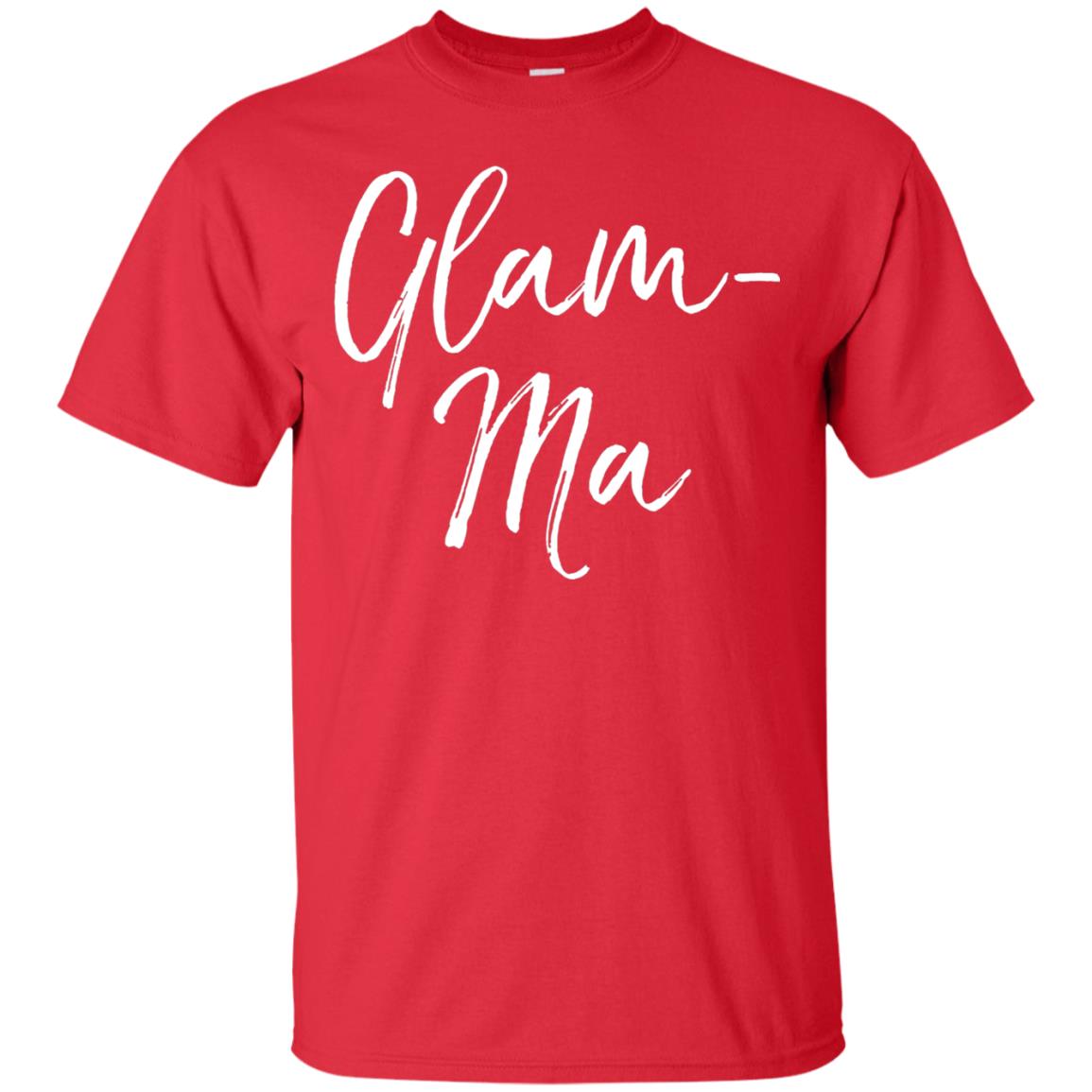 Glamorous Grandma Fabulous T-shirt Glam-ma T-shirt Red