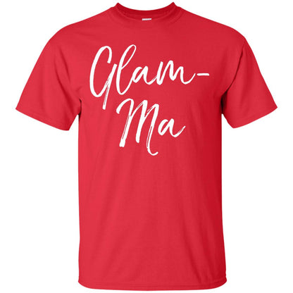 Glamorous Grandma Fabulous T-shirt Glam-ma T-shirt Red