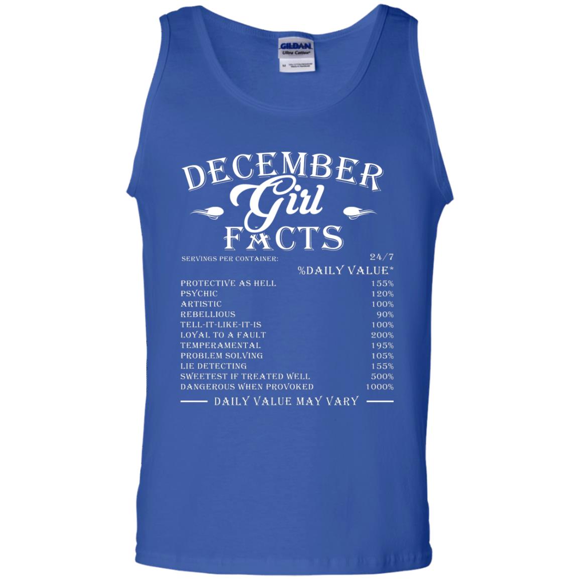 December Girl Facts T-shirt Royal
