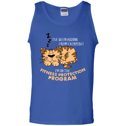 I've Been Hiding From Exercise! I'm In The Fitness Protection Program Shirt Royal